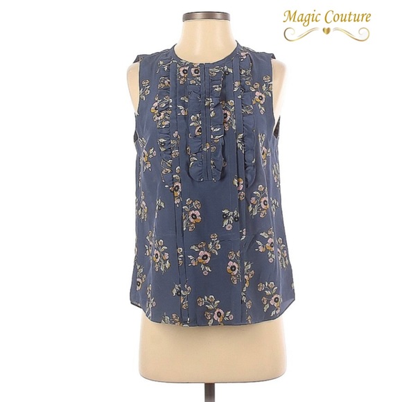 Rebecca Taylor Tops - Rebecca Taylor Silk Floral Blouse🌸💙🌸